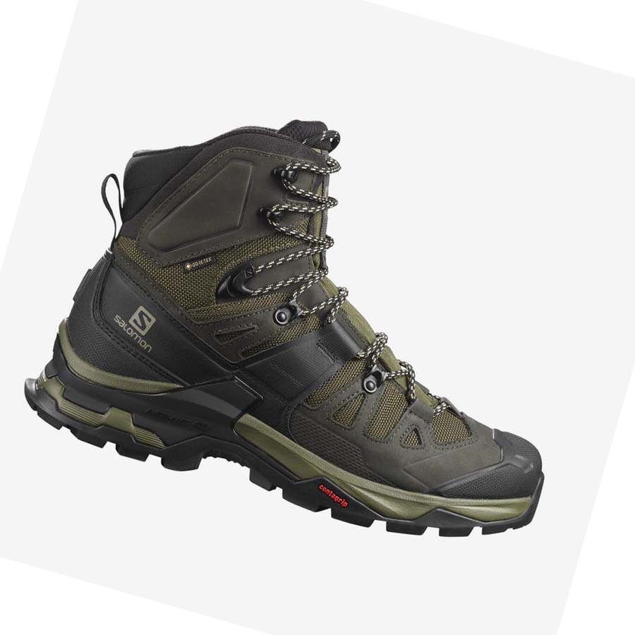 Salomon QUEST 4 GORE-TEX Erkek Yürüyüş Ayakkabısı Zeytin Yeşili | TR 3563NWY